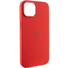 Чехол Silicone Case Metal Buttons (AA) для Apple iPhone 12 Pro Max (6.7") (Красный)