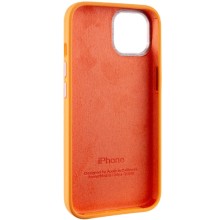 Чохол Silicone Case Metal Buttons (AA) для Apple iPhone 12 Pro Max (6.7") – Помаранчевий