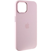 Чехол Silicone Case Metal Buttons (AA) для Apple iPhone 12 Pro Max (6.7") (Розовый)