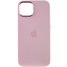 Чохол Silicone Case Metal Buttons (AA) для Apple iPhone 12 Pro Max (6.7") – Рожевий