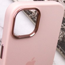 Чохол Silicone Case Metal Buttons (AA) для Apple iPhone 12 Pro Max (6.7") – Рожевий