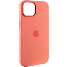 Чохол Silicone Case Metal Buttons (AA) для Apple iPhone 12 Pro Max (6.7") – Рожевий