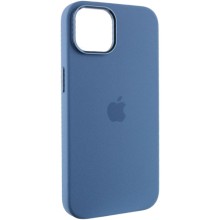 Чехол Silicone Case Metal Buttons (AA) для Apple iPhone 12 Pro Max (6.7") (Синий)