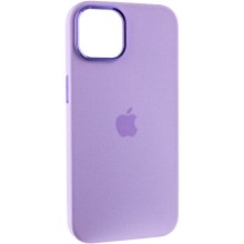 Чехол Silicone Case Metal Buttons (AA) для Apple iPhone 12 Pro Max (6.7") (Сиреневый)