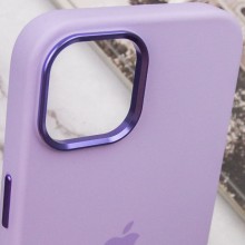 Чохол Silicone Case Metal Buttons (AA) для Apple iPhone 12 Pro Max (6.7") – Бузковий