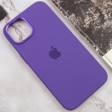 Чохол Silicone Case Metal Buttons (AA) для Apple iPhone 12 Pro Max (6.7") – Фіолетовий