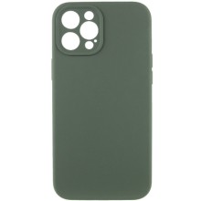 Чехол Silicone Case Full Camera Protective (AA) NO LOGO для Apple iPhone 12 Pro Max (6.7") (Зеленый)