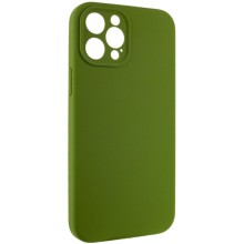 Чохол Silicone Case Full Camera Protective (AA) NO LOGO для Apple iPhone 12 Pro Max (6.7") – Зелений