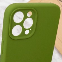 Чохол Silicone Case Full Camera Protective (AA) NO LOGO для Apple iPhone 12 Pro Max (6.7") – Зелений