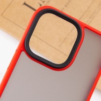 TPU+PC чехол Metal Buttons для Apple iPhone 12 Pro Max (6.7") – Красный