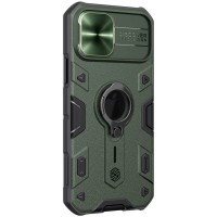 TPU+PC чехол Nillkin CamShield Armor (шторка на камеру) для Apple iPhone 12 Pro Max (6.7") – Зеленый