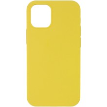 Чохол Silicone Case Full Protective (AA) NO LOGO для Apple iPhone 12 Pro Max (6.7") – Жовтий