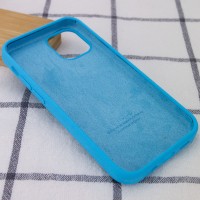 Чехол Silicone Case Full Protective (AA) для Apple iPhone 12 Pro Max (6.7") – Голубой