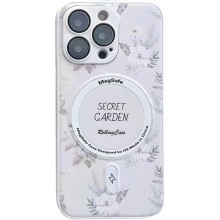 TPU+PC чехол Secret Garden with MagSafe для Apple iPhone 12 Pro Max (6.7") (White)