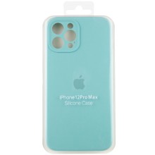 Чехол Silicone Case Full Camera Protective (AA) для Apple iPhone 12 Pro Max (6.7") – Бирюзовый