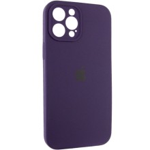 Чехол Silicone Case Full Camera Protective (AA) для Apple iPhone 12 Pro Max (6.7") – Фиолетовый