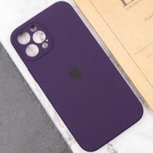 Чехол Silicone Case Full Camera Protective (AA) для Apple iPhone 12 Pro Max (6.7") – Фиолетовый