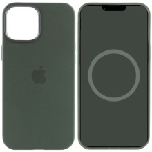 Чехол Silicone case (AAA) full with Magsafe and Animation для Apple iPhone 12 Pro Max (6.7") – Зеленый