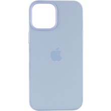 Чехол Silicone case (AAA) full with Magsafe and Animation для Apple iPhone 12 Pro Max (6.7") – Голубой