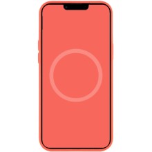 Чехол Silicone case (AAA) full with Magsafe and Animation для Apple iPhone 12 Pro Max (6.7") – Оранжевый