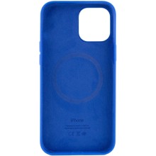 Чехол Silicone case (AAA) full with Magsafe and Animation для Apple iPhone 12 Pro Max (6.7") – Синий