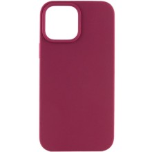 Чехол Silicone Case Full Protective (AA) NO LOGO для Apple iPhone 12 Pro Max (6.7") (Бордовый)