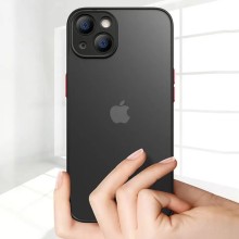 TPU+PC чехол Color Buttons для Apple iPhone 12 Pro Max (Черный)