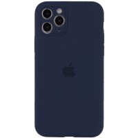 Чохол Silicone Case Full Camera Protective (AA) для Apple iPhone 12 Pro Max (6.7") – Темно-синій