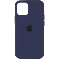 Чохол Silicone Case Full Protective (AA) для Apple iPhone 12 Pro Max (6.7") – Темный Синий