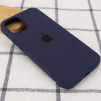Чехол Silicone Case Full Protective (AA) для Apple iPhone 12 Pro Max (6.7") – Темный Синий