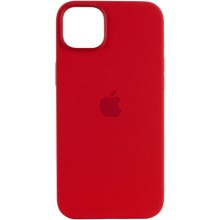 Чехол Silicone case (AAA) full with Magsafe для Apple iPhone 12 Pro Max (6.7") – Красный