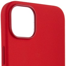 Чехол Silicone case (AAA) full with Magsafe для Apple iPhone 12 Pro Max (6.7") – Красный