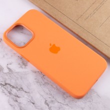 Чехол Silicone case (AAA) full with Magsafe and Animation для Apple iPhone 12 Pro Max (6.7") – Оранжевый