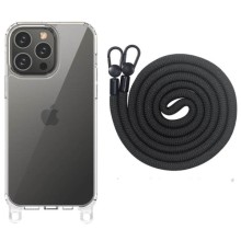 Чехол TPU Transparent with Straps для Apple iPhone 12 Pro Max (6.7")