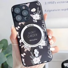 TPU+PC чохол Secret Garden with MagSafe для Apple iPhone 12 Pro Max (6.7") – Чорний