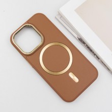 Шкіряний чохол SnapCase with MagSafe для Apple iPhone 12 Pro Max (6.7") – Коричневий