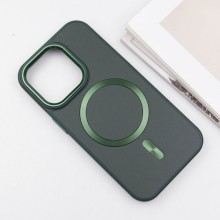 Кожаный чехол SnapCase with MagSafe для Apple iPhone 12 Pro Max (6.7") – Зеленый