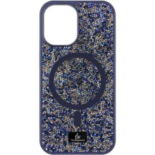 TPU чохол Bling World Rock Diamond with MagSafe для Apple iPhone 12 Pro Max (6.7") – Темно-синій