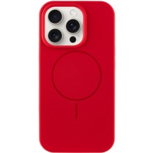 Чехол Silicone Case Full Protective (AA) NO LOGO with MagSafe для Apple iPhone 12 Pro Max (6.7") – Красный