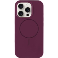 Чохол Silicone Case Full Protective (AA) NO LOGO with MagSafe для Apple iPhone 12 Pro Max (6.7") – Бордовий