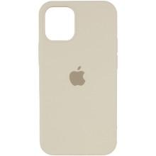 Чохол Silicone Case Full Protective (AA) для Apple iPhone 12 Pro Max (6.7") (Бежевий)