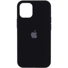 Чохол Silicone Case Full Protective (AA) для Apple iPhone 12 Pro Max (6.7") (Чорний)