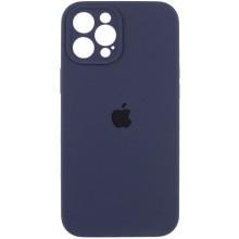 Чохол Silicone Case Full Camera Protective (AA) для Apple iPhone 12 Pro Max (6.7") (Темно-синій)