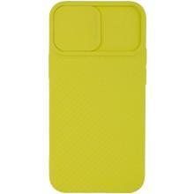 Чехол Camshield Square TPU со шторкой для камеры для Apple iPhone 12 Pro Max (6.7") – Желтый
