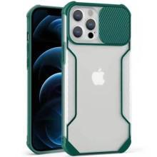 Чехол Camshield matte Ease TPU со шторкой для Apple iPhone 12 Pro Max (6.7") – Зеленый