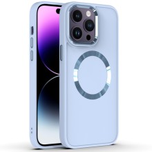 TPU чехол Bonbon Metal Style with MagSafe для Apple iPhone 12 Pro Max (6.7") – Голубой