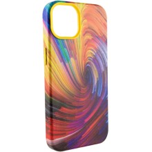 Кожаный чехол Colour Splash with MagSafe для Apple iPhone 12 Pro Max (6.7") – Оранжевый