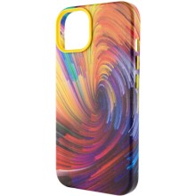 Кожаный чехол Colour Splash with MagSafe для Apple iPhone 12 Pro Max (6.7") – Оранжевый