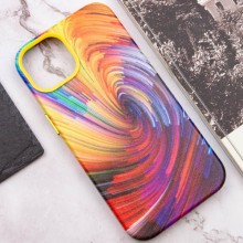 Кожаный чехол Colour Splash with MagSafe для Apple iPhone 12 Pro Max (6.7") – Оранжевый