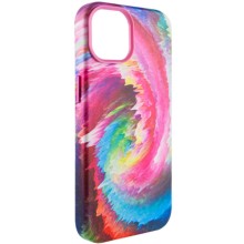 Кожаный чехол Colour Splash with MagSafe для Apple iPhone 12 Pro Max (6.7") – Розовый